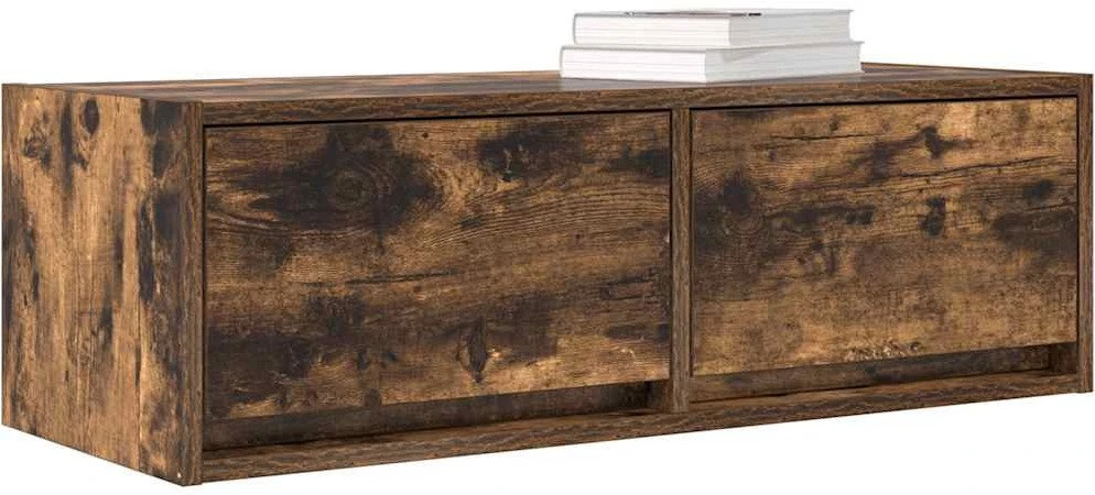 TV staliukas Televizoriaus spintelė, dūminio ąžuolo, 80x31x25,5 cm, mediena