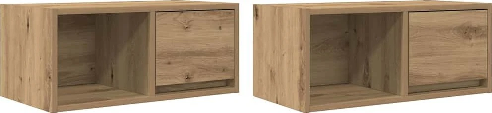 TV staliukas Televizoriaus spintelės, 2vnt., artisano, 60x31x25,5cm, mediena