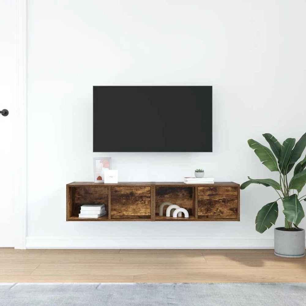 TV staliukas Televizoriaus spintelės, 2vnt., 60x31x25,5 cm, mediena