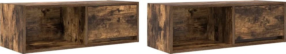 TV staliukas Televizoriaus spintelės, 2vnt., 80x31x25,5 cm, mediena