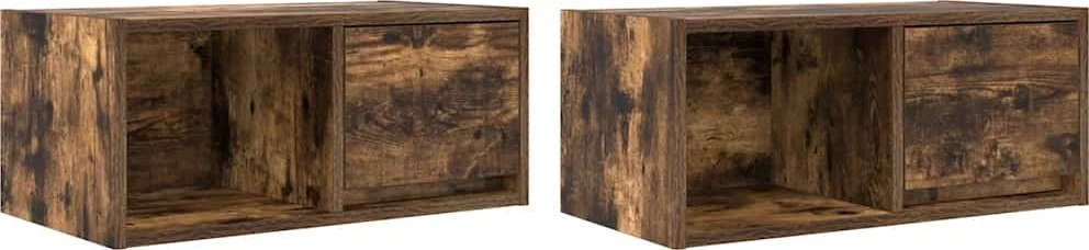 TV staliukas Televizoriaus spintelės, 2vnt., 60x31x25,5 cm, mediena