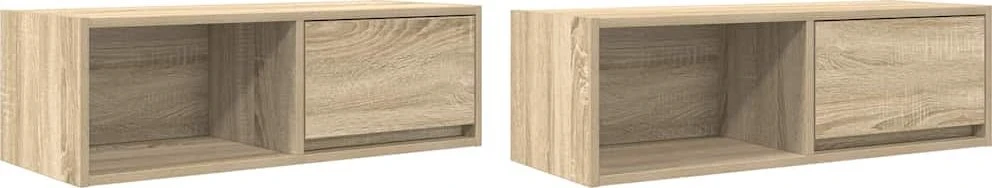TV staliukas Televizoriaus spintelės, 2vnt., 80x31x25,5 cm, mediena