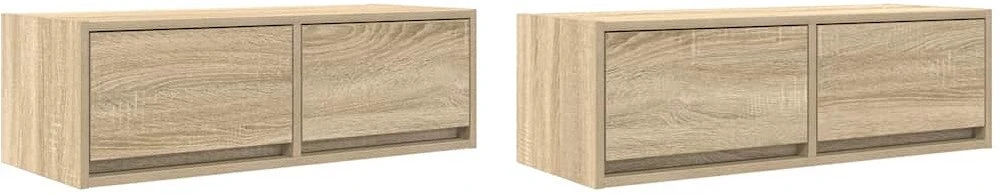 TV staliukas Televizoriaus spintelės, 2vnt., 80x31x25,5 cm, mediena