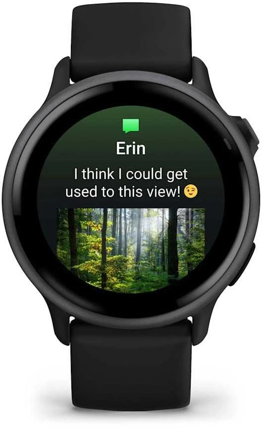 Išmanusis laikrodis Garmin vívoactive® 6, Melsvai pilkos spalvos su juodu dirželiu
