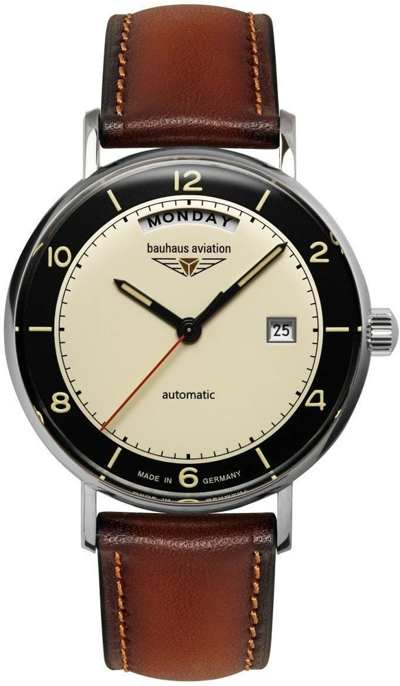 Laikrodis Bauhaus Aviation 24622, automatinis, 41 mm