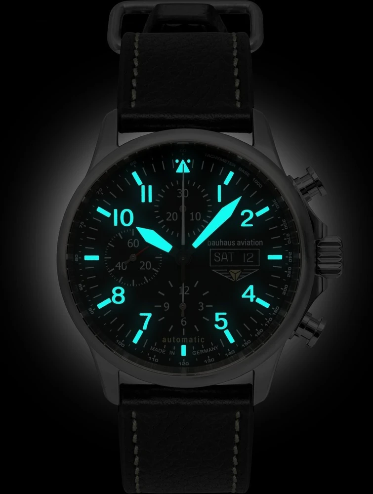 Laikrodis Bauhaus Laikrodis Bauhaus Aviation Chronograph 27242 42mm