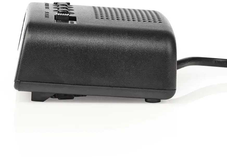 Stalinis laikrodis Nedis CLDK008BK LED su snaudimo funkcija be radijo, juodas