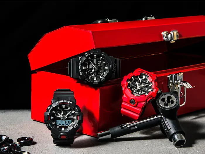 Laikrodis Casio G-Shock GA-700-1BER, Juodas