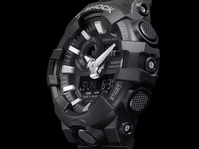 Laikrodis Casio G-Shock GA-700-1BER, Juodas