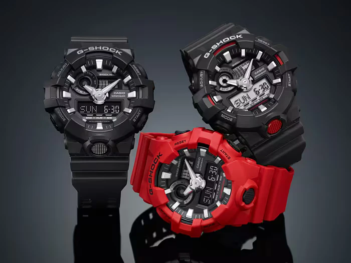 Laikrodis Casio G-Shock GA-700-1BER, Juodas