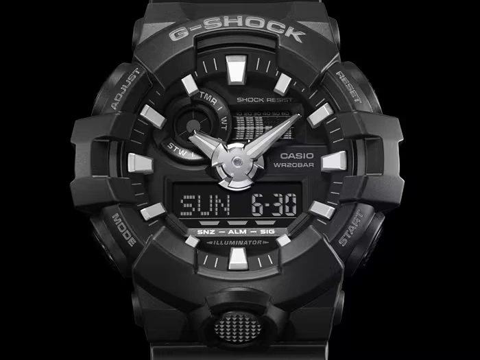 Laikrodis Casio G-Shock GA-700-1BER, Juodas
