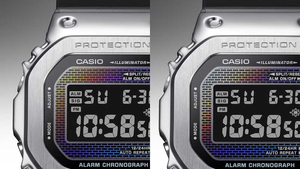 Laikrodis CASIO G-SHOCK THE ORIGIN METAL COVERED - RAINBOW BRICK WALL SERIE GM-5600RW-1ER