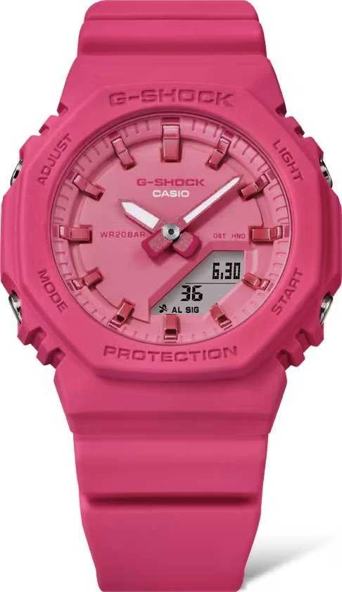 Laikrodis Casio G-shock analoginis-skaitmeninis moteriškas GMA-P2100PP-4AER