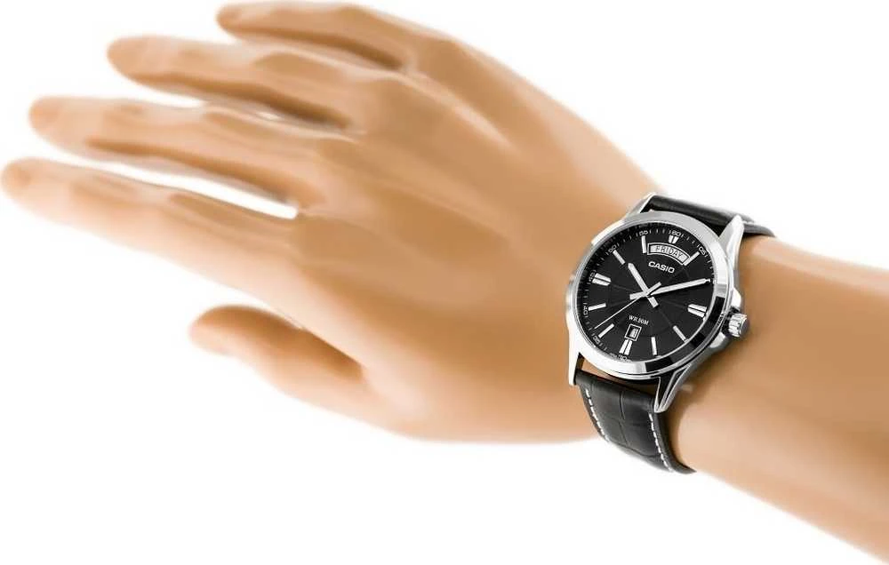 Casio kolekcija MTP-1381L-1A vyriškas laikrodis (ZD076E) + dėžutė