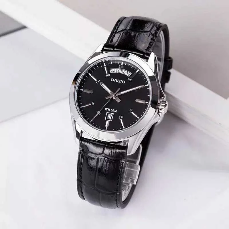 CASIO MTP-1370L-1A VYRIŠKAS LAIKRODIS (zd116b) + DĖŽUTĖ