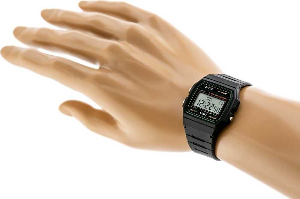 Laikrodis vyrams CASIO F-91WM-3DG (zd102c) + dėžutė