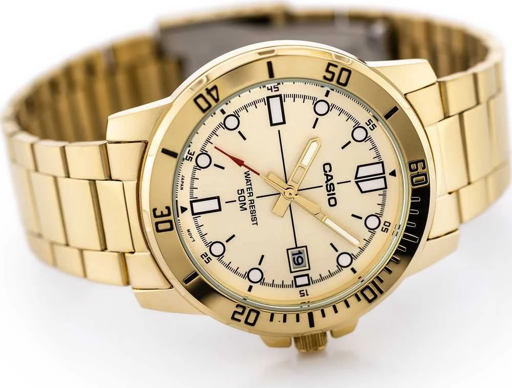 Laikrodis CASIO MEN'S WATCH MTP-VD01G-9E (zd185d) + BOX