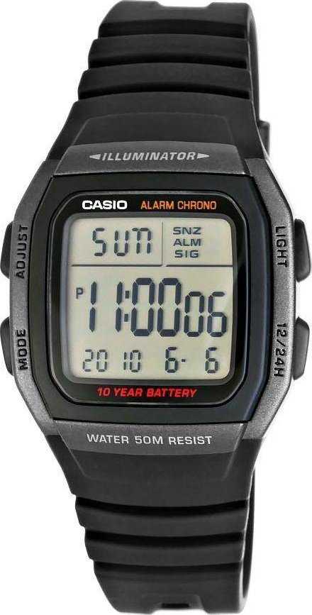 Laikrodis vyrams CASIO W-96H-1B + dėžutė