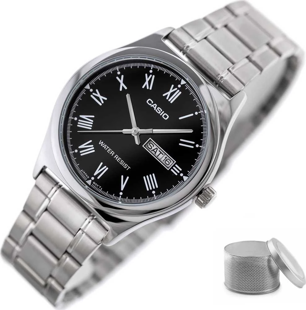 Laikrodis vyrams CASIO MTP-V006D-1B (zd210d) + dėžutė