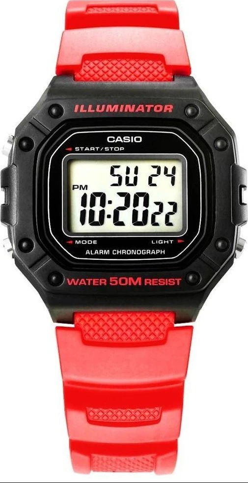 Laikrodis vyrams CASIO W-218H-4B + dėžutė