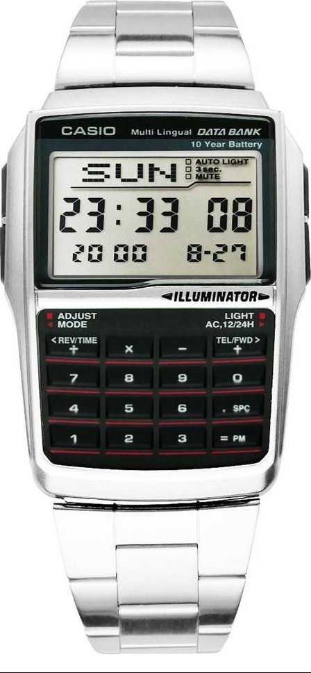 Laikrodis CASIO VINTAGE DATABANK MALE WATCH DBC-32D-1ADF (zd162b) + BOX