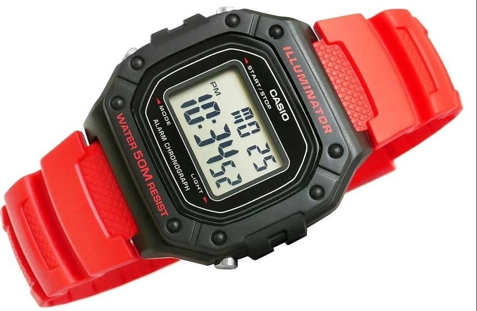 Laikrodis vyrams CASIO W-218H-4B + dėžutė