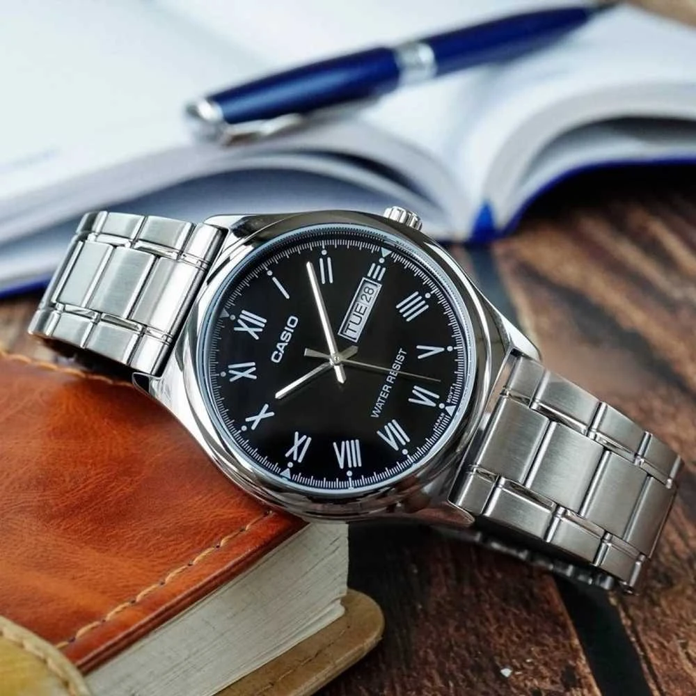 Laikrodis vyrams CASIO MTP-V006D-1B (zd210d) + dėžutė