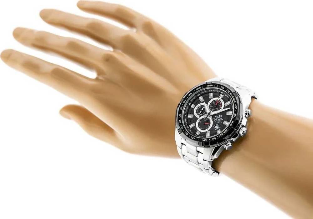 CASIO EDIFICE vyriškas laikrodis EFR-539D-1A - 10ATM (zd114a) + dėžutė