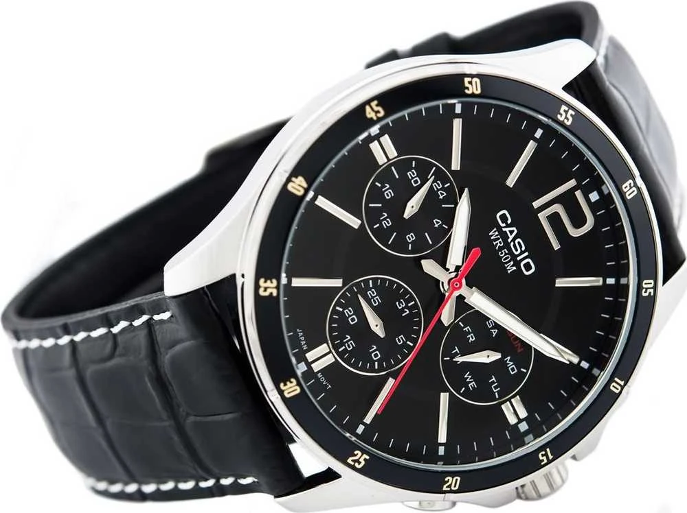 Laikrodis vyrams CASIO MTP-1374L 1AV (zd064b) + dėžutė