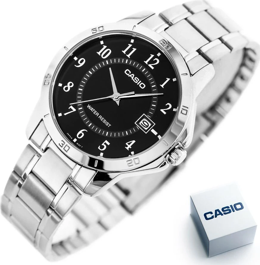 Laikrodis CASIO MEN'S WATCH MTP-V004D-1B (zd047d) + BOX