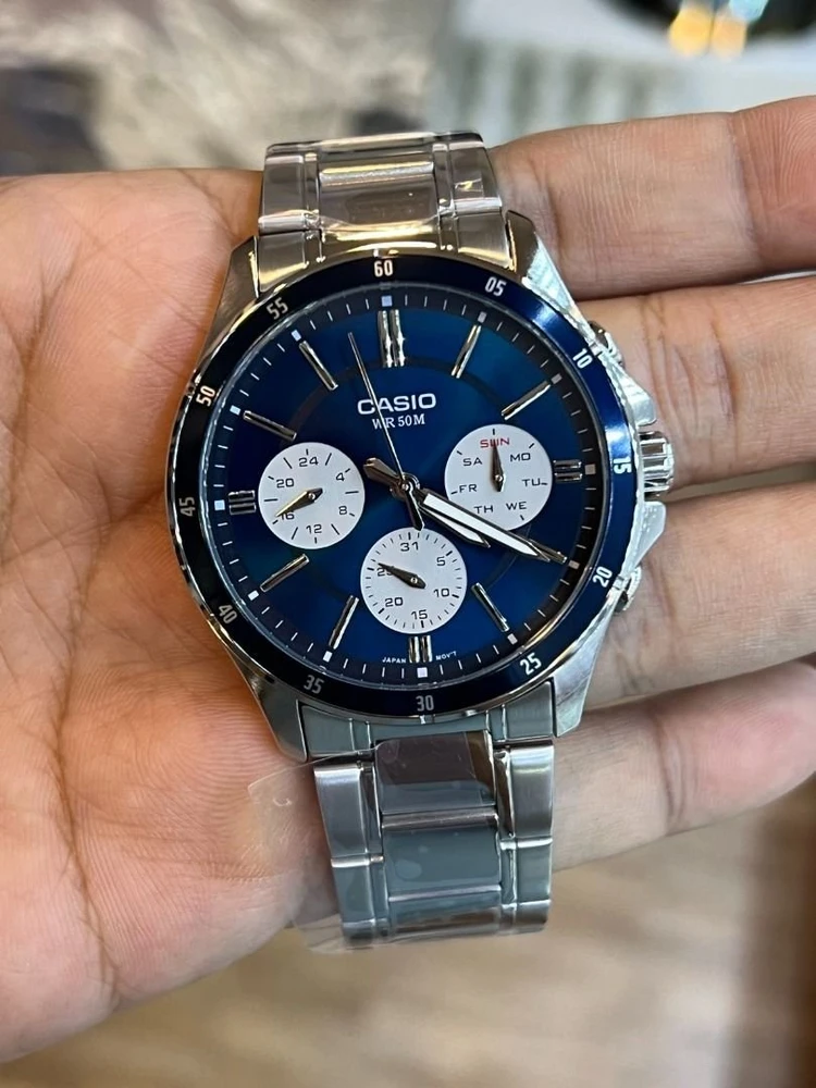 Laikrodis vyrams CASIO MTP-1374D-2A3 (zd063h) + BOX