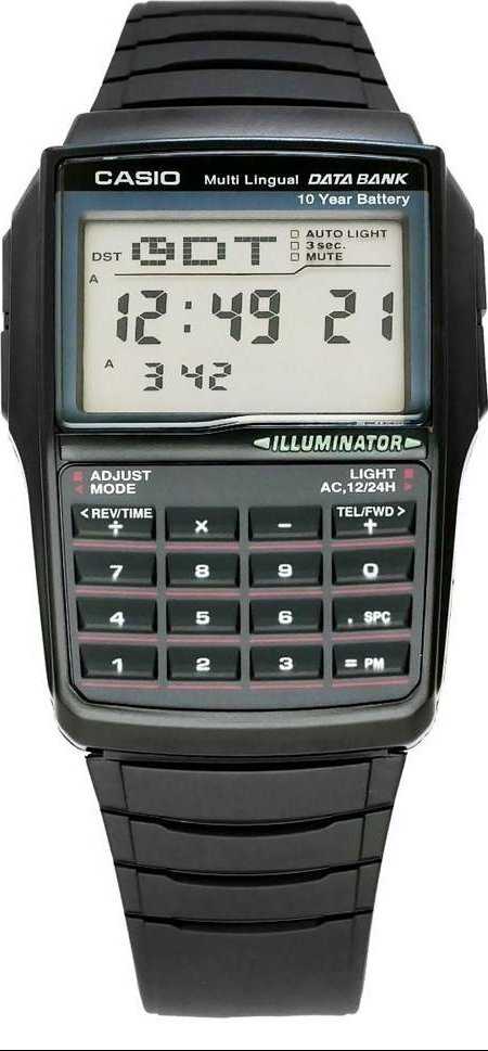 Laikrodis vyrams CASIO VINTAGE DATABANK DBC-32-1A (zd162a)