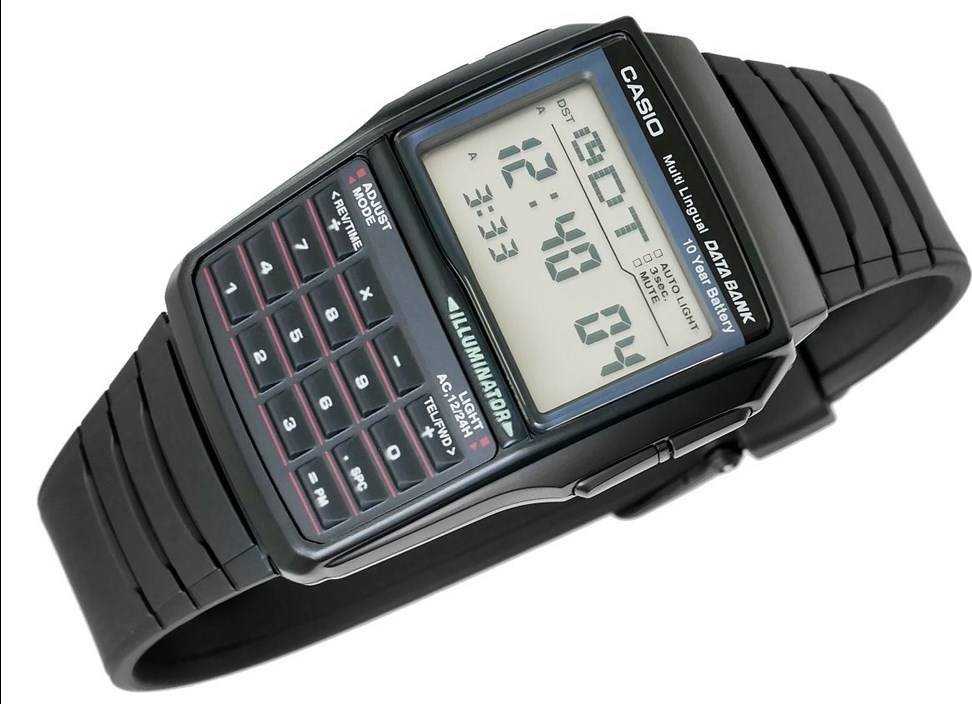 Laikrodis vyrams CASIO VINTAGE DATABANK DBC-32-1A (zd162a)