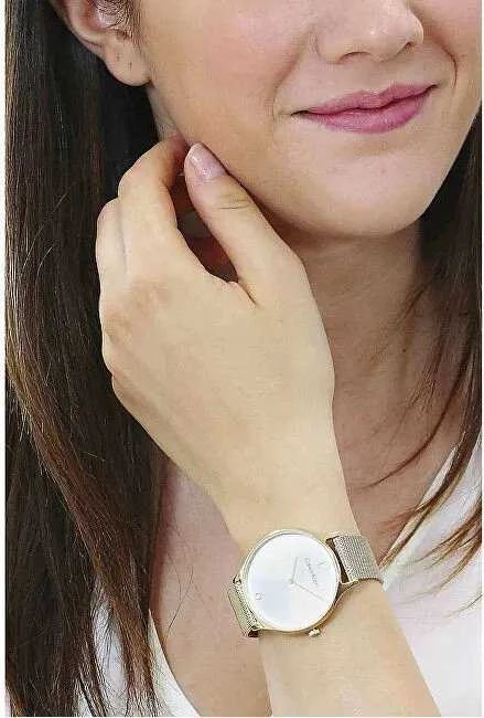 CALVIN KLEIN Nesenstantis tinklinis laikrodis moterims 25200003 + Dėžutė