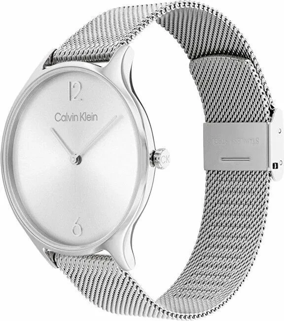 CALVIN KLEIN Nesenstantis tinklinis moteriškas laikrodis 25200001 + DĖŽUTĖ