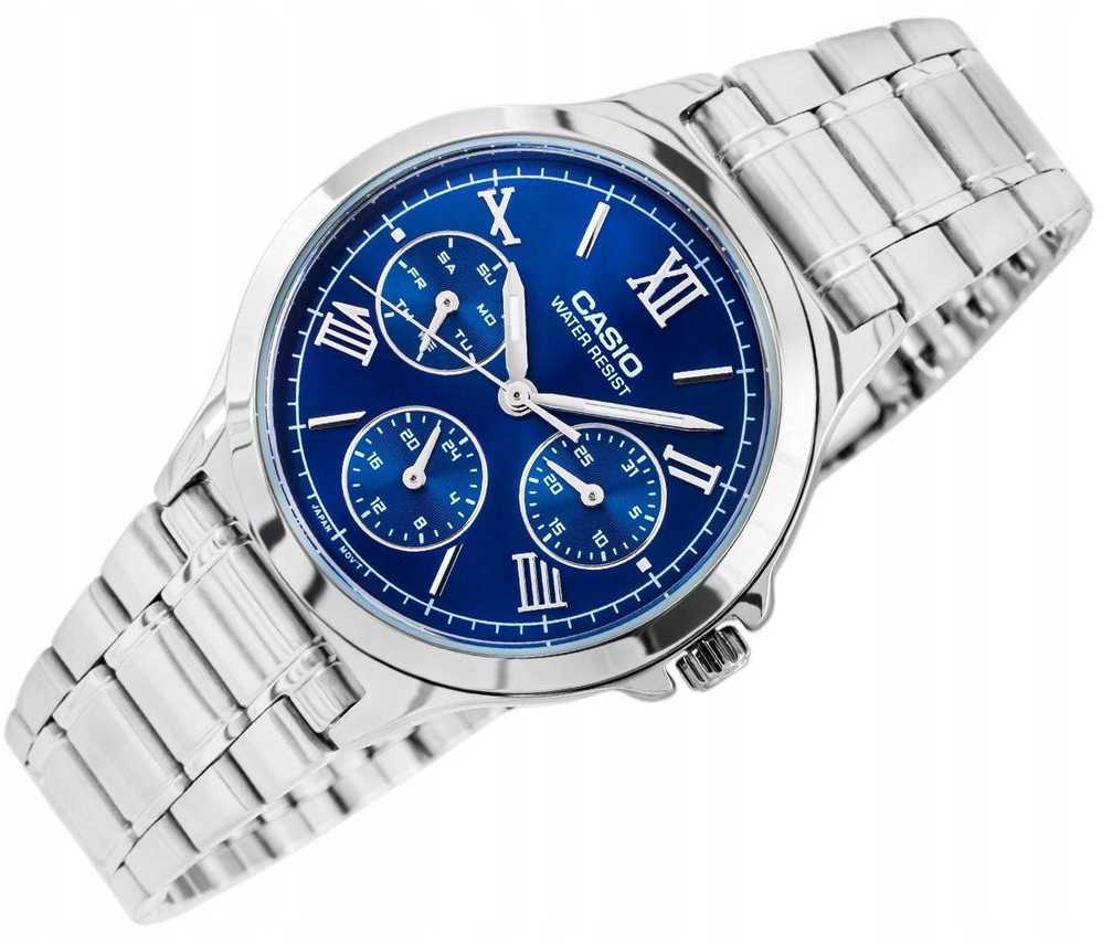Laikrodis Casio Vintage kolekcija CASIO COLLECTION LADY MULTIFUNCTION - Mėlynas LTP-V300D-2A2UDF