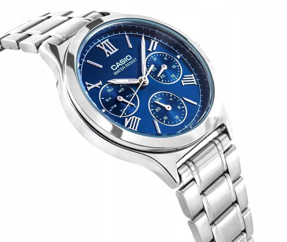 Laikrodis Casio Vintage kolekcija CASIO COLLECTION LADY MULTIFUNCTION - Mėlynas LTP-V300D-2A2UDF