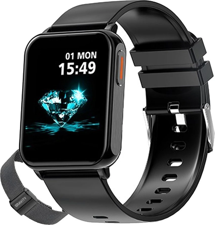 Išmanusis laikrodis UNISEX GRAVITY GT17-7 - AMOLED, DODATKOWY PASEK (sg038g)