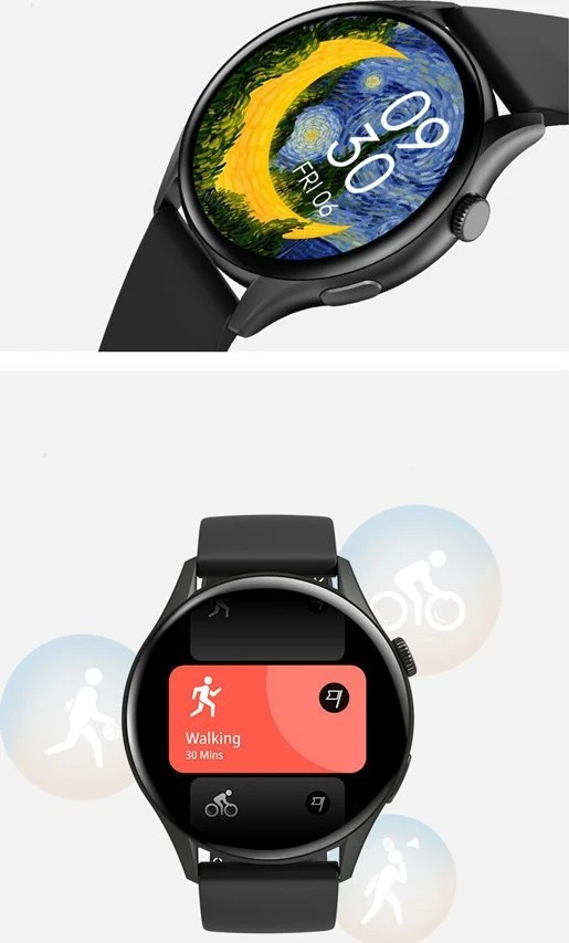 Išmanusis laikrodis DAMSKI GRAVITY GT11-2 - AMOLED, DODATKOWY PASEK (sg044b)