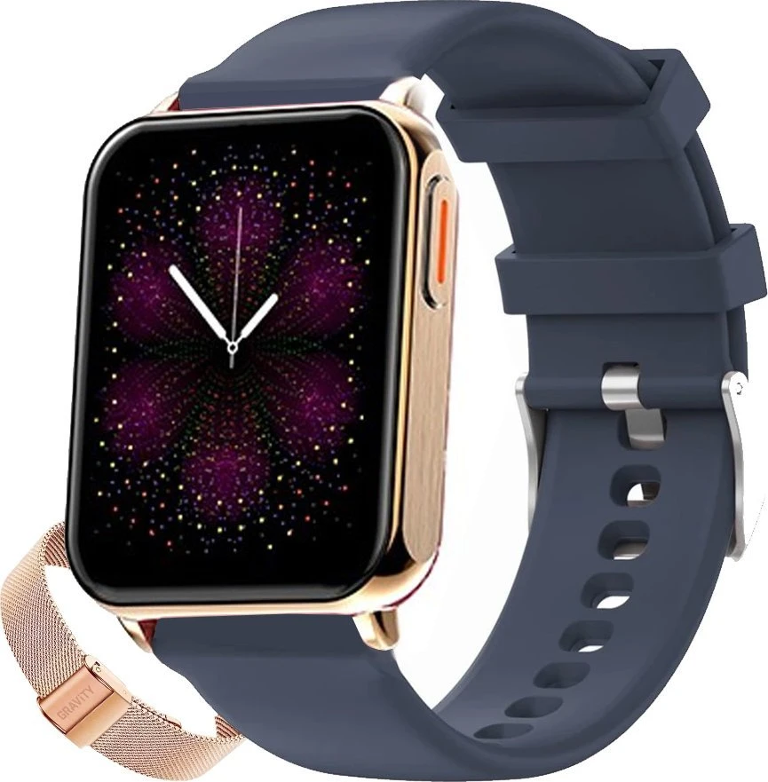 Išmanusis laikrodis UNISEX GRAVITY GT17-2 - AMOLED, DODATKOWY PASEK (sg038b)