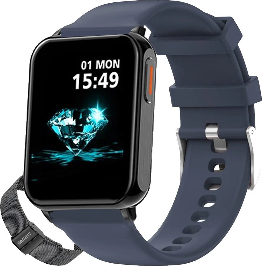 Išmanusis laikrodis UNISEX GRAVITY GT17-9 - AMOLED, DODATKOWY PASEK (sg038i)