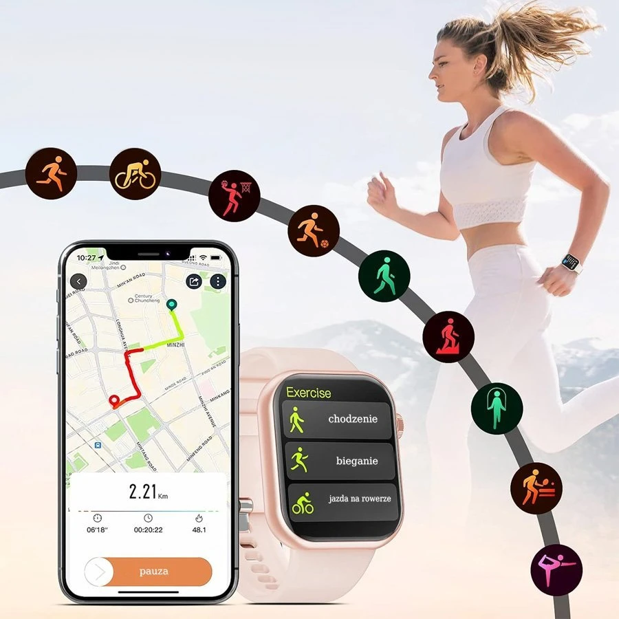 Išmanusis laikrodis UNISEX GRAVITY GT18-6 - BLUETOOTH RYŠIAI, PAPILDOMAS PRAĖJIMAS (sg036f)