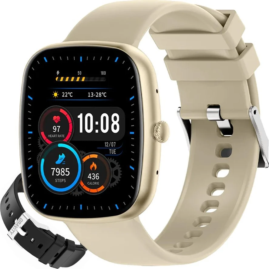 Išmanusis laikrodis UNISEX GRAVITY GT18-7 - BLUETOOTH CONNECTIONS, ADDITIONAL PASSAGE (sg036g)