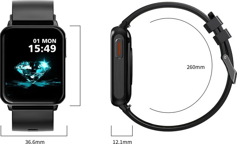 Išmanusis laikrodis UNISEX GRAVITY GT17-3 - AMOLED, DODATKOWY PASEK (sg038c)