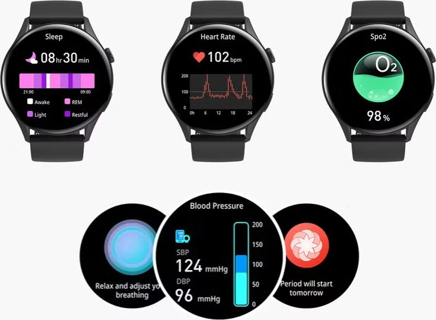 Išmanusis laikrodis DAMSKI GRAVITY GT11-1 - AMOLED, DODATKOWY PASEK (sg044a)