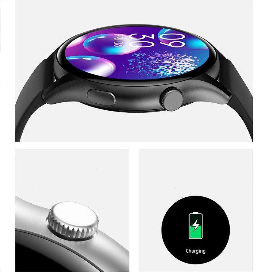 Išmanusis laikrodis DAMSKI GRAVITY GT11-8 - AMOLED, DODATKOWY PASEK (sg044h)