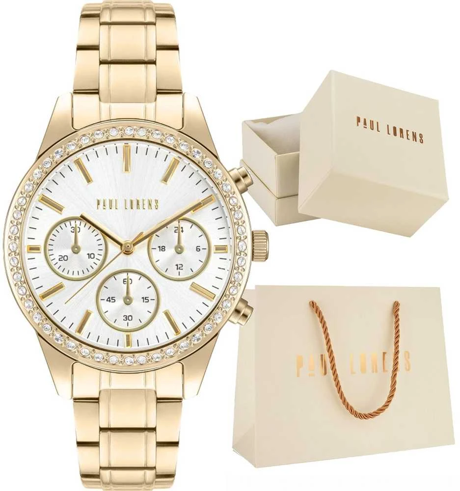 PAUL LORENS WOMEN'S WATCH - PL20020B-3D1 (zg569b) + BOX