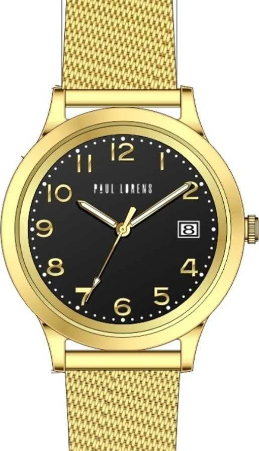 PAUL LORENS MOTERIŠKAS LAIKRODIS - PL20000B-1D1 (zg572c) + DĖŽUTĖ