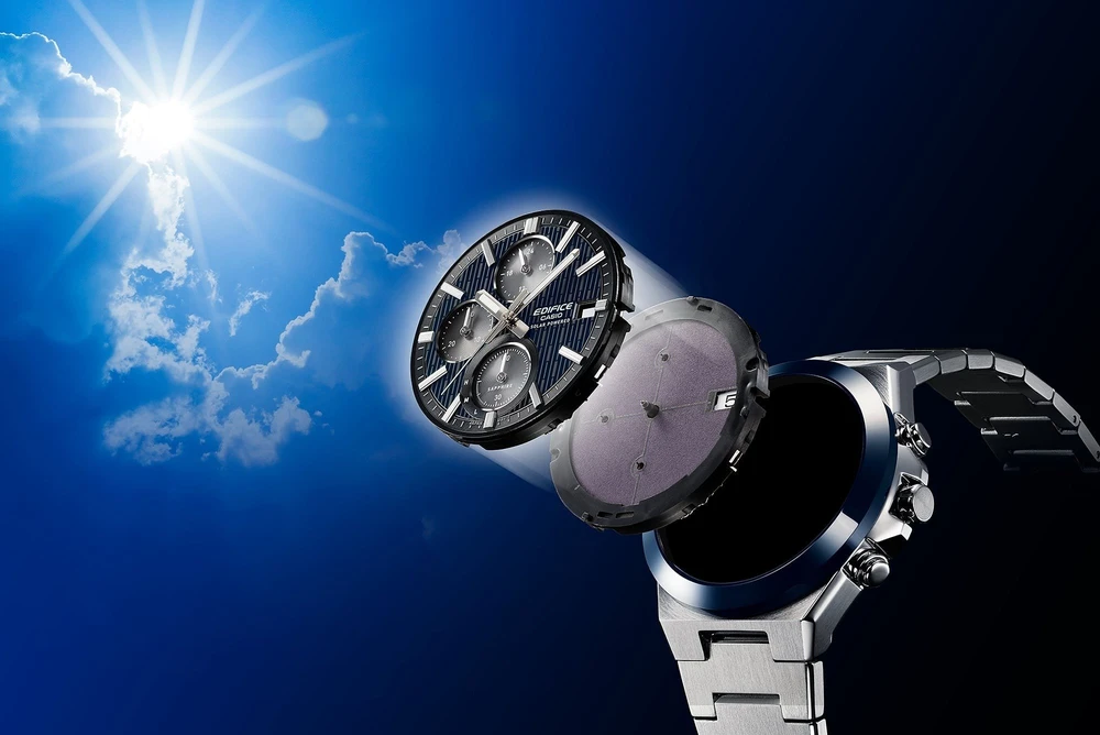 Laikrodis Casio „Edifice“ saulės energija maitinamas chronografas EFS-S650DC-1AEF