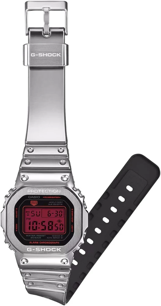 EDIFICE Casio G-Shock GM-5600YRA-8ER 200m sidabrinis laikrodis